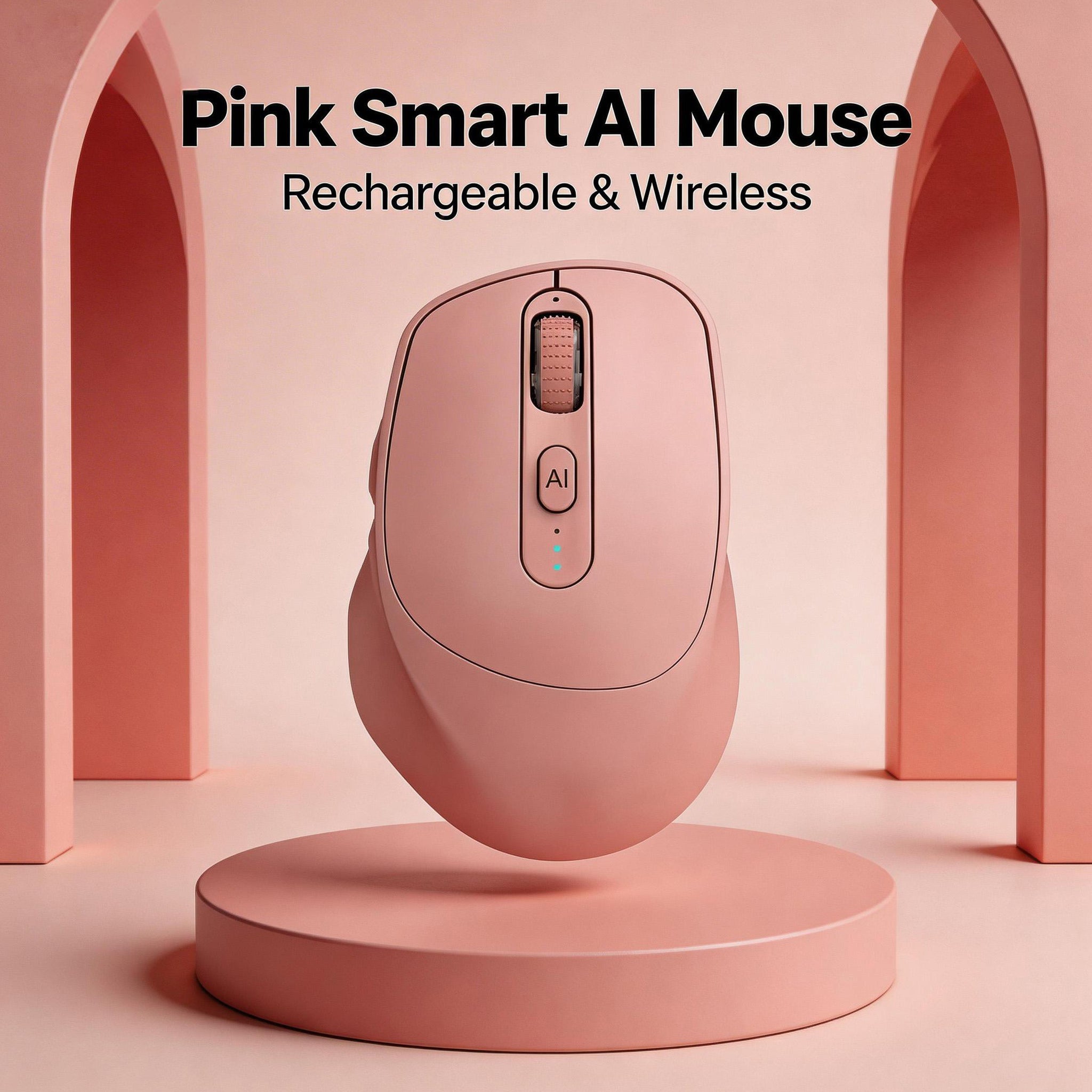[SG Ready Stock] AI Smart Wireless Mouse | One-Click AI Assistant, Voice to Text, Translation | Silent Type-C Rechargeable Ergonomic Mouse