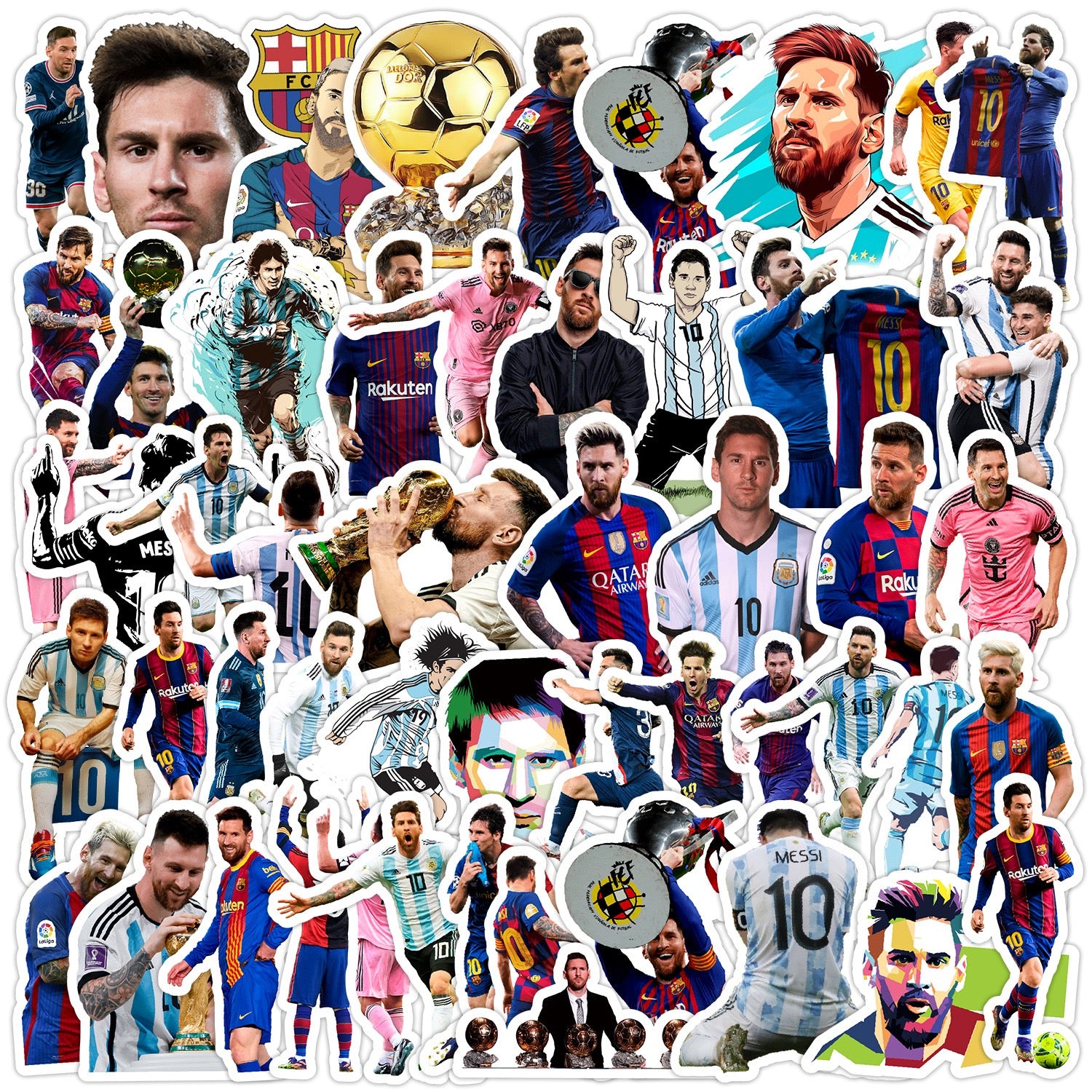 [SG Stock] 100/200Pcs Football Stickers Pack with Gift Box | Waterproof Soccer Vinyl Decals for Boys Kids Party Favors