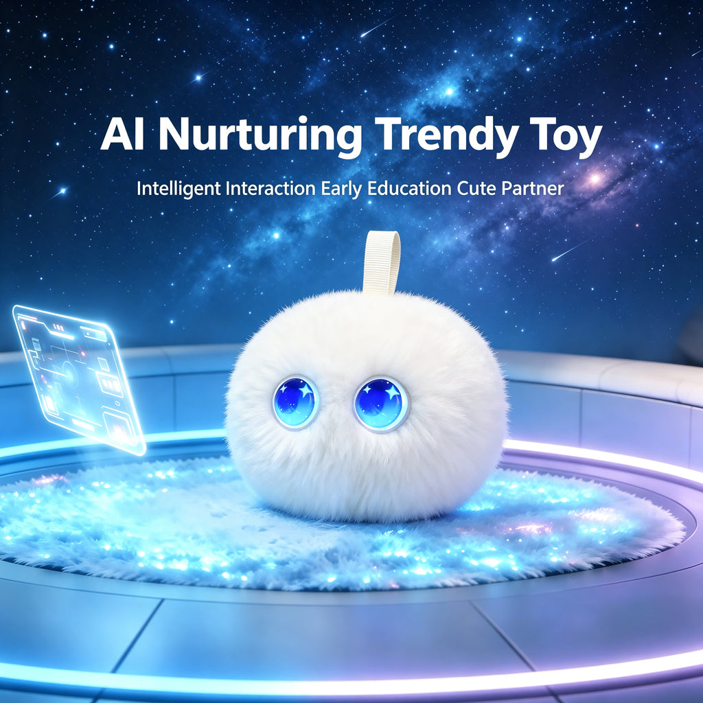 [SG Stock] Smart AI Plush Ball Toy | Multilingual 66+ Languages | Interactive Robotic Companion for Kids | Storyteller, Music & Education Gift