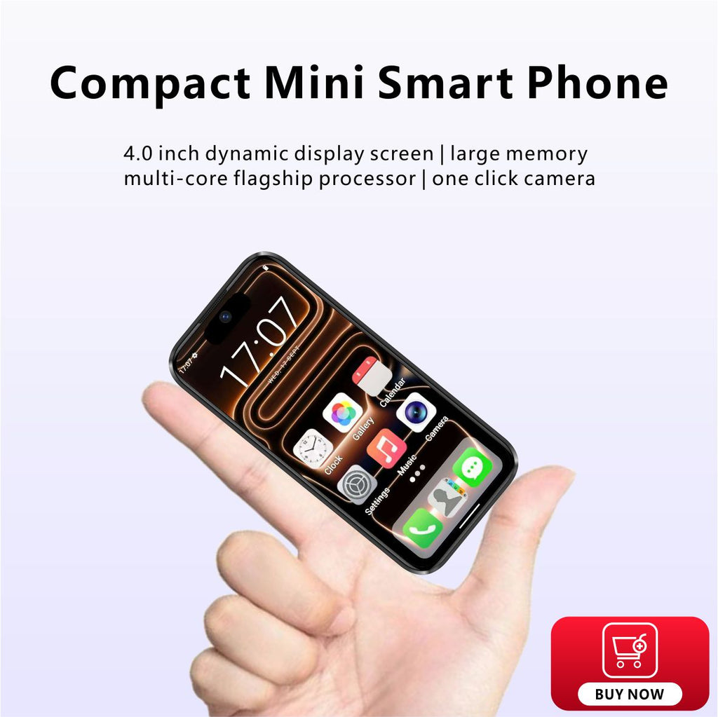 [Ready Stock] 4.0" Mini Smartphone Android Native System MediaTek Quad Core Dual SIM Small Mobile Phone Compact Backup Student Phone