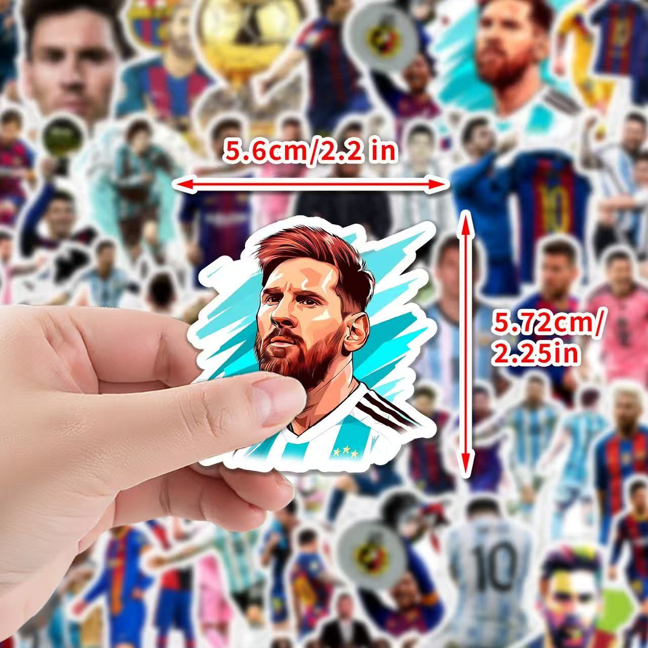 [SG Stock] 100/200Pcs Football Stickers Pack with Gift Box | Waterproof Soccer Vinyl Decals for Boys Kids Party Favors