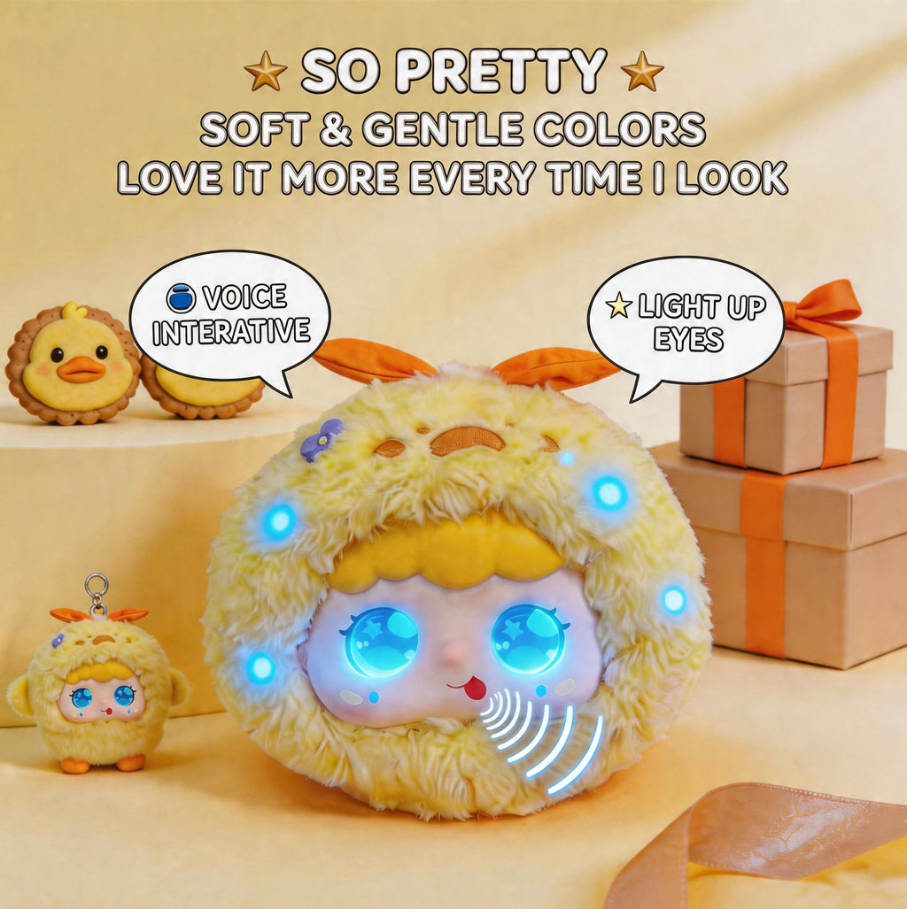[SG Ready Stock] AI Intelligent Plush Toy Interactive Talking Doll Smart Voice Companion Educational Learning Toy for Kids Baby Gif