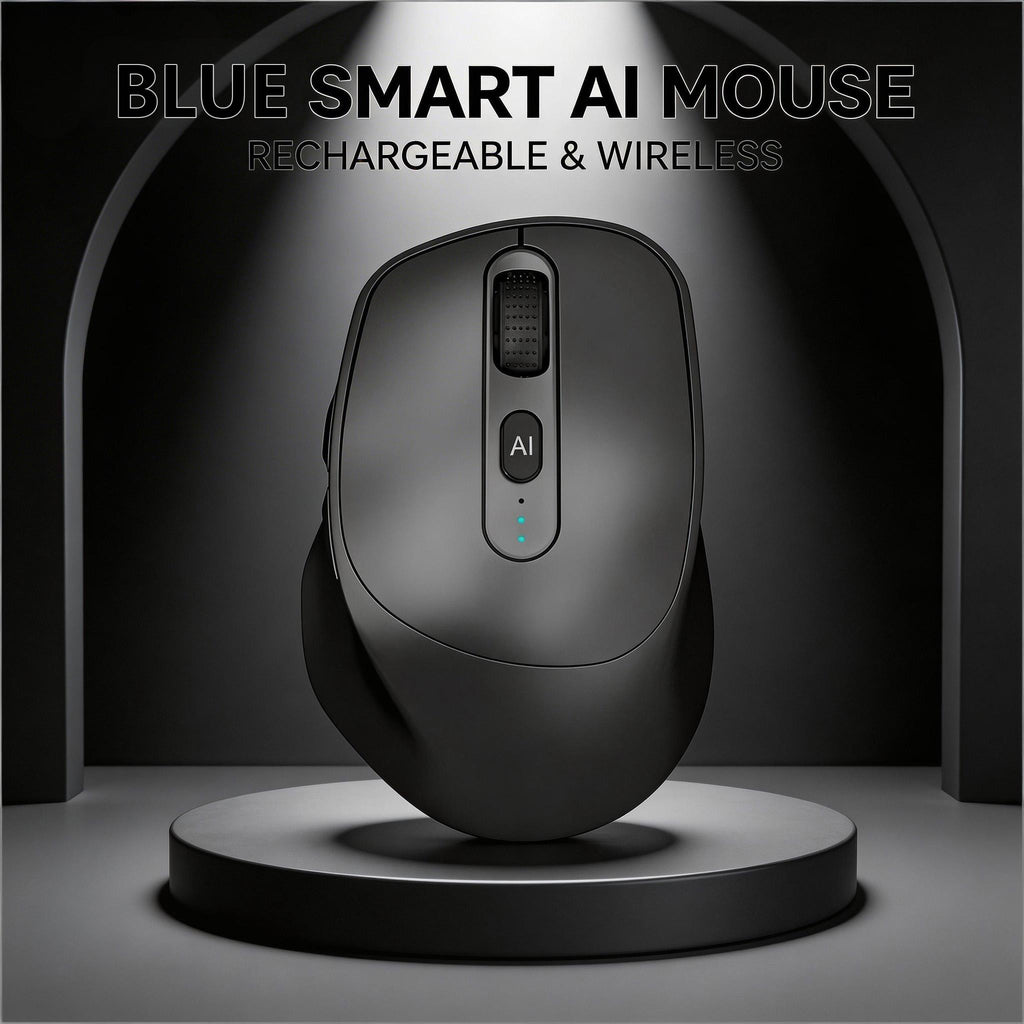 [SG Ready Stock] AI Smart Wireless Mouse | One-Click AI Assistant, Voice to Text, Translation | Silent Type-C Rechargeable Ergonomic Mouse