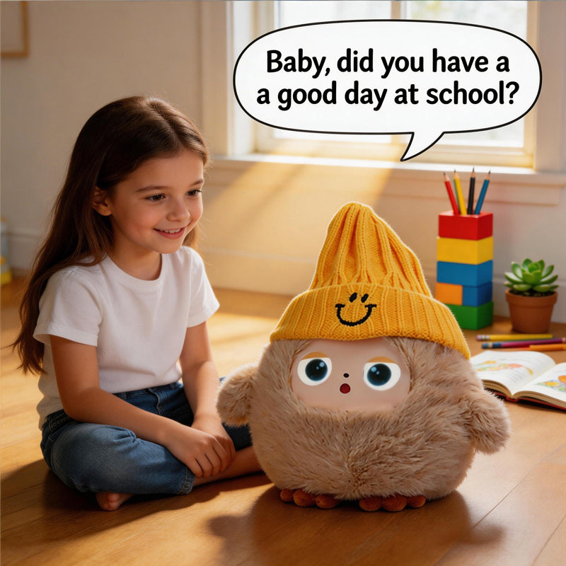 [SG Ready Stock] Ledoudoo AI Smart Interactive Plush Toy Kids Language Learning Multi-Language Educational Talking Companion Doll
