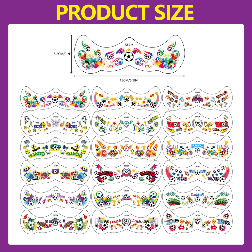 【SG Ready Stock】6 Pcs/Set Waterproof Football Freckle Tattoos World Cup 2026 Face Body Stickers Fan Party Make Up