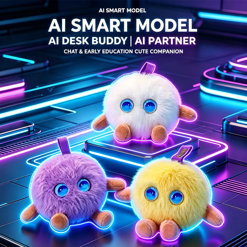 [SG Stock] 5G Smart AI Plush Toy | Interactive Backpack Charm & Desk Buddy | Voice Chat Storyteller Companion for Kids