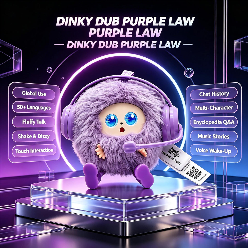 [SG Ready Stock] Dinky Dub AI Smart Plush Toy | 50+ Languages Voice Chat Desktop Pet | Interactive Companion Robot for Kids & Adults