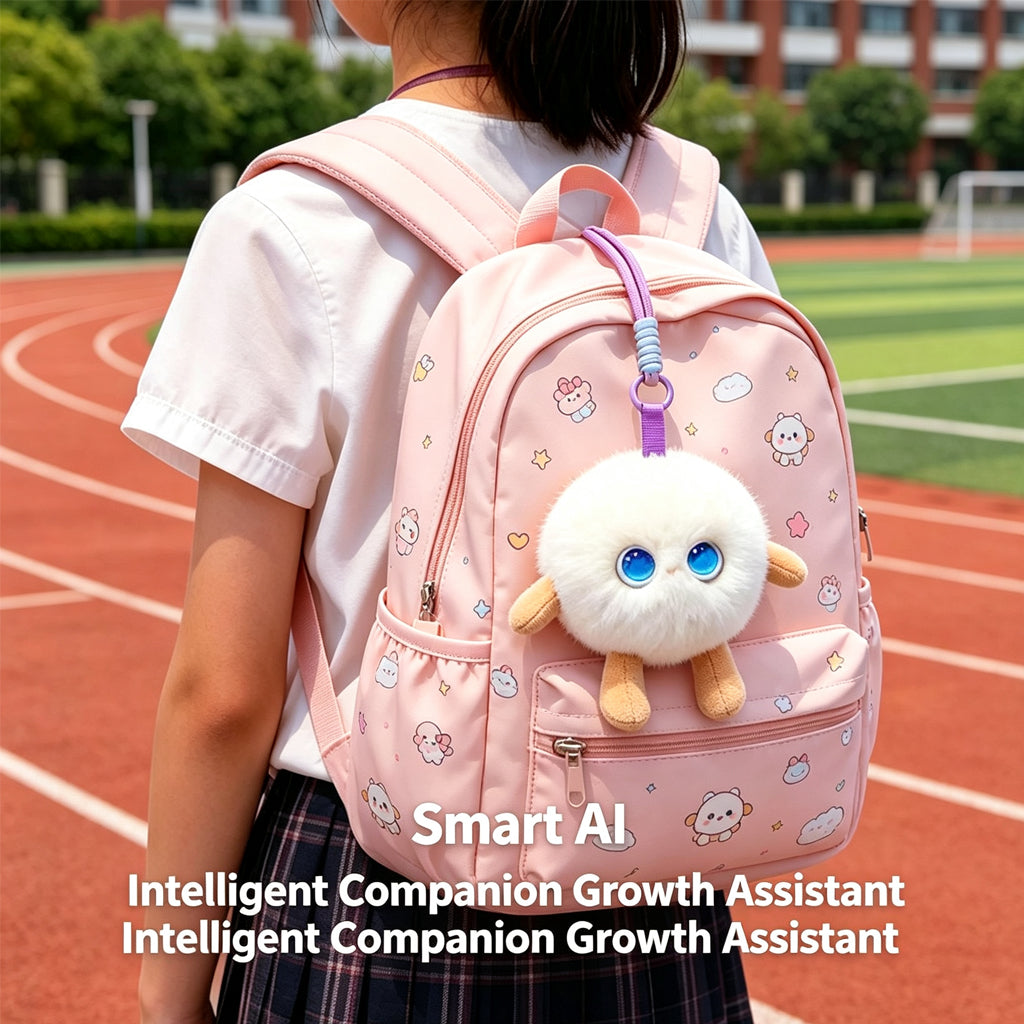 [SG Stock] 5G Smart AI Plush Toy | Interactive Backpack Charm & Desk Buddy | Voice Chat Storyteller Companion for Kids