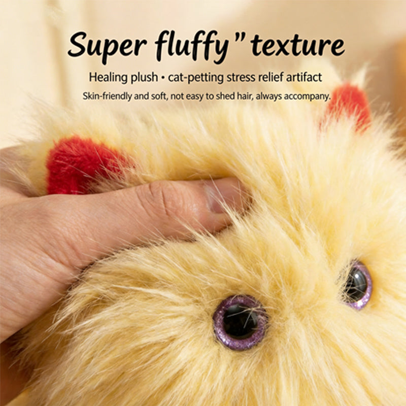 MIFA AI Interactive Smart Robot Cat Toy Built-in AI Chip 80+ Languages Voice Control Fluffy Plush Fortune Cat [Local Seller]