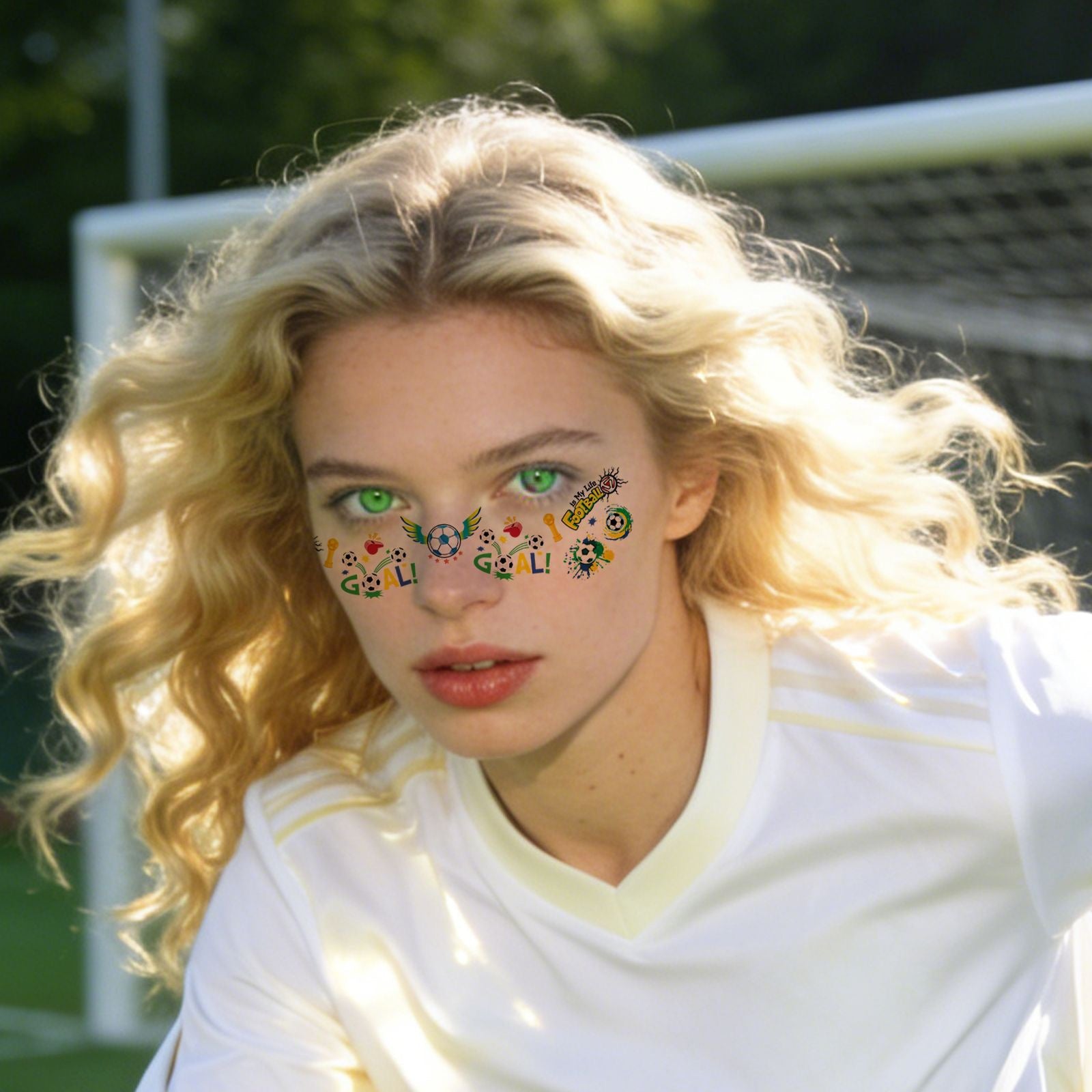 【SG Ready Stock】6 Pcs/Set Waterproof Football Freckle Tattoos World Cup 2026 Face Body Stickers Fan Party Make Up