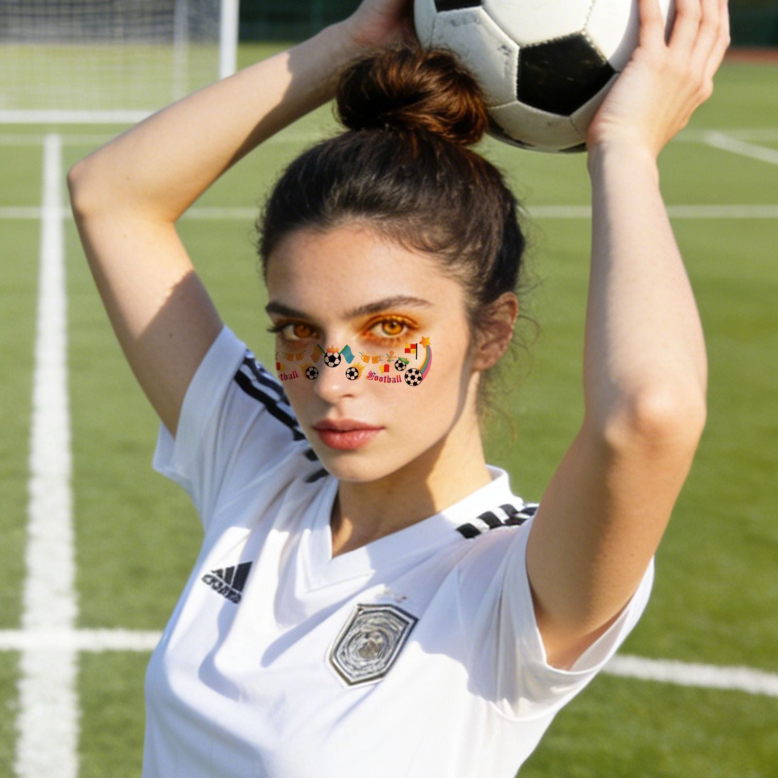 【SG Ready Stock】6 Pcs/Set Waterproof Football Freckle Tattoos World Cup 2026 Face Body Stickers Fan Party Make Up