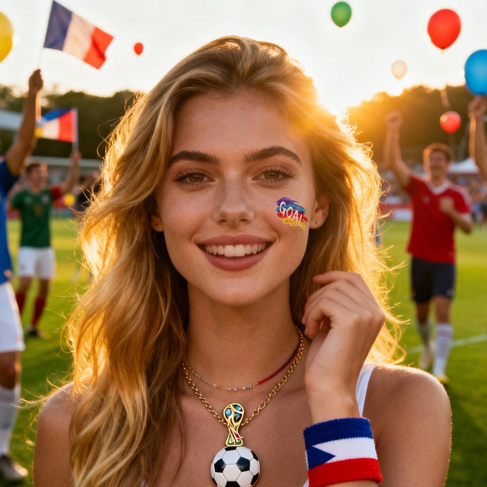 [SG Ready Stock] 2026 World Cup Face Tattoos | Waterproof Temporary Body Stickers | Football Fan Cheering Party Props