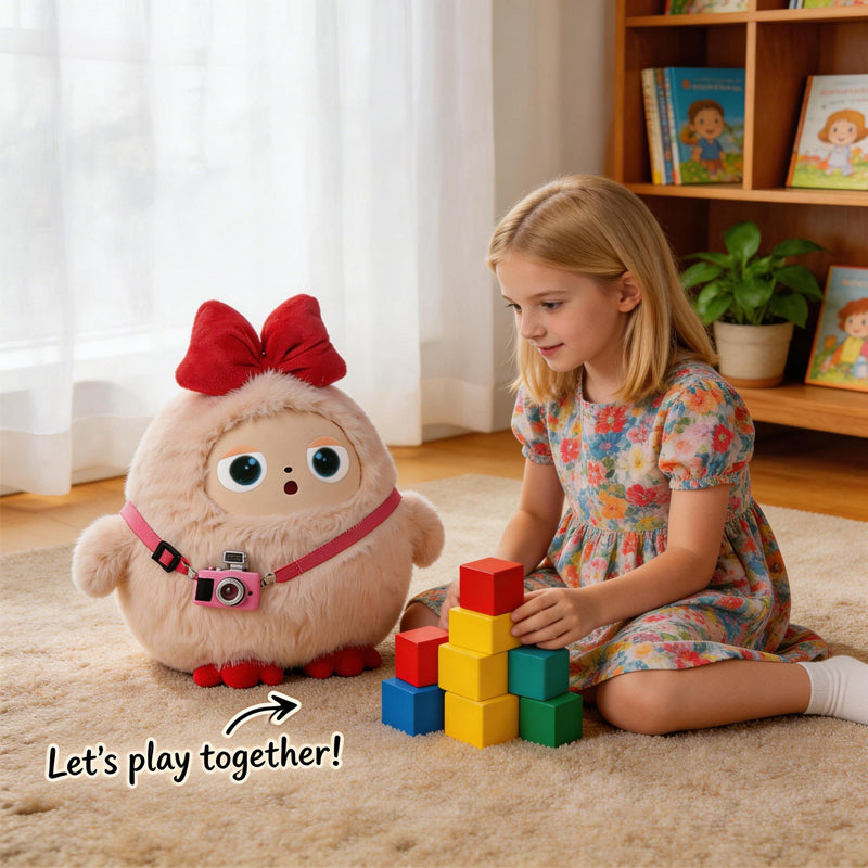 [SG Ready Stock] Ledoudoo AI Smart Interactive Plush Toy Kids Language Learning Multi-Language Educational Talking Companion Doll