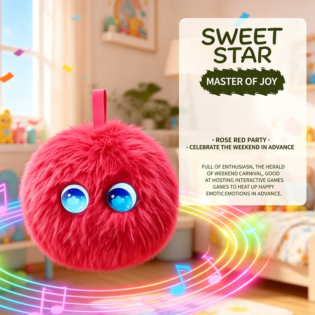 [SG Stock] Smart AI Plush Ball Toy | Multilingual 66+ Languages | Interactive Robotic Companion for Kids | Storyteller, Music & Education Gift