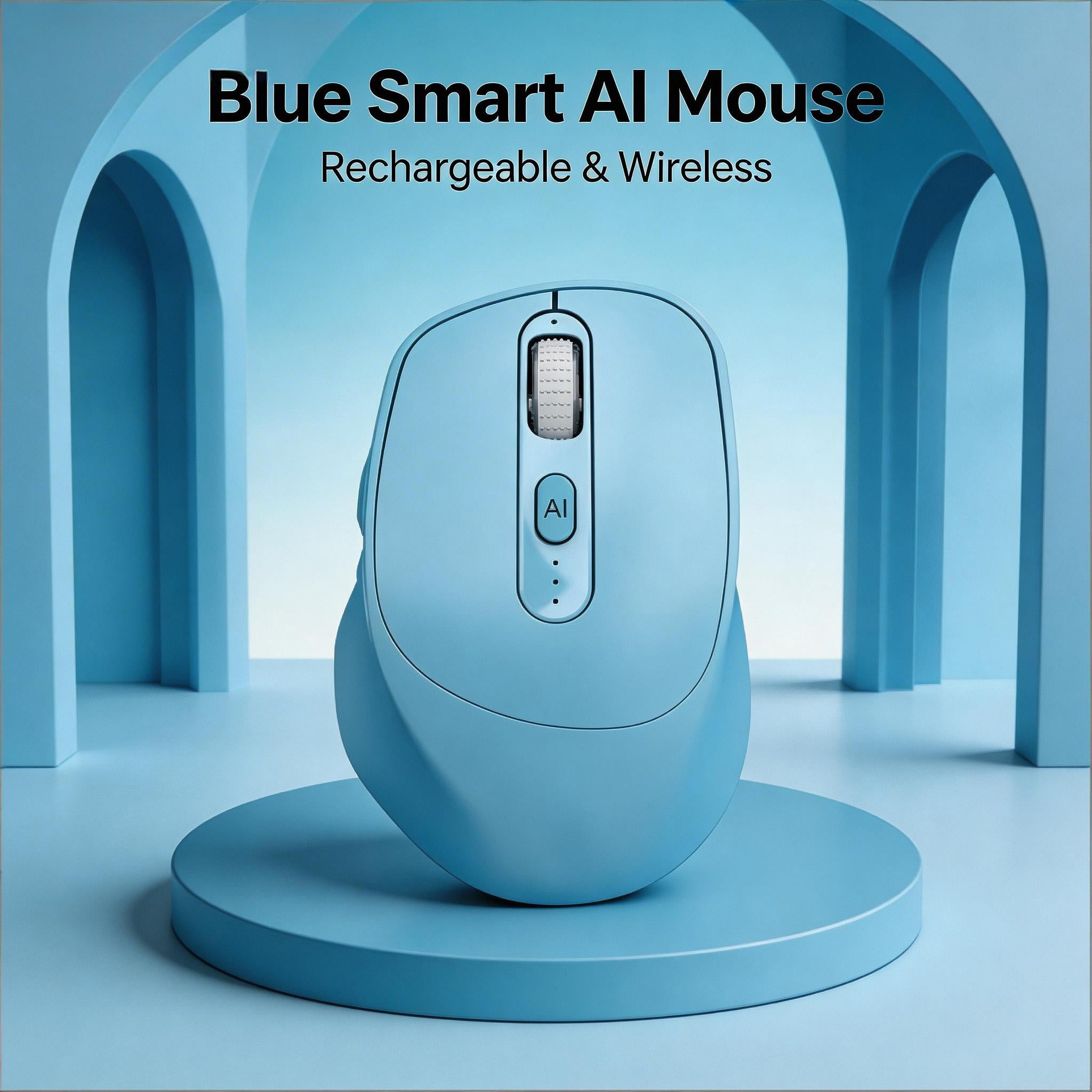 [SG Ready Stock] AI Smart Wireless Mouse | One-Click AI Assistant, Voice to Text, Translation | Silent Type-C Rechargeable Ergonomic Mouse