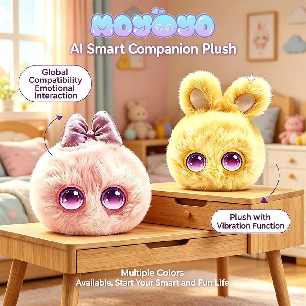 [SG Ready Stock] AI Smart Interactive Plush Companion | Dreamy Series Robot Toy with 200+ Emotional Eyes & Voice Chat