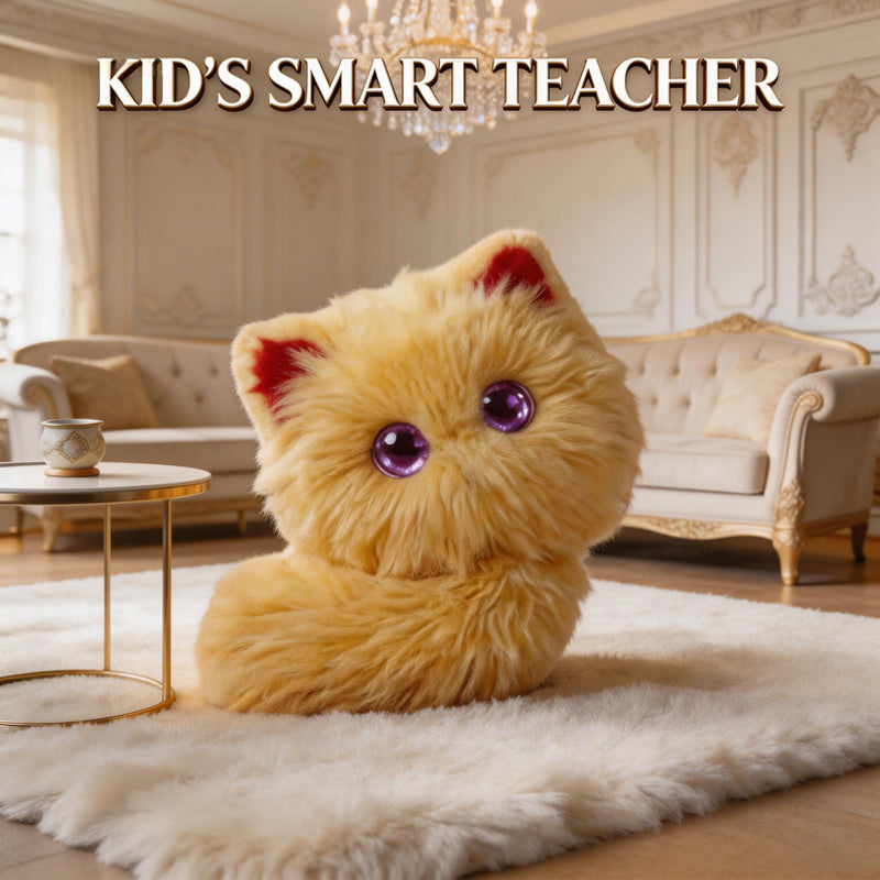 MIFA AI Interactive Smart Robot Cat Toy Built-in AI Chip 80+ Languages Voice Control Fluffy Plush Fortune Cat [Local Seller]
