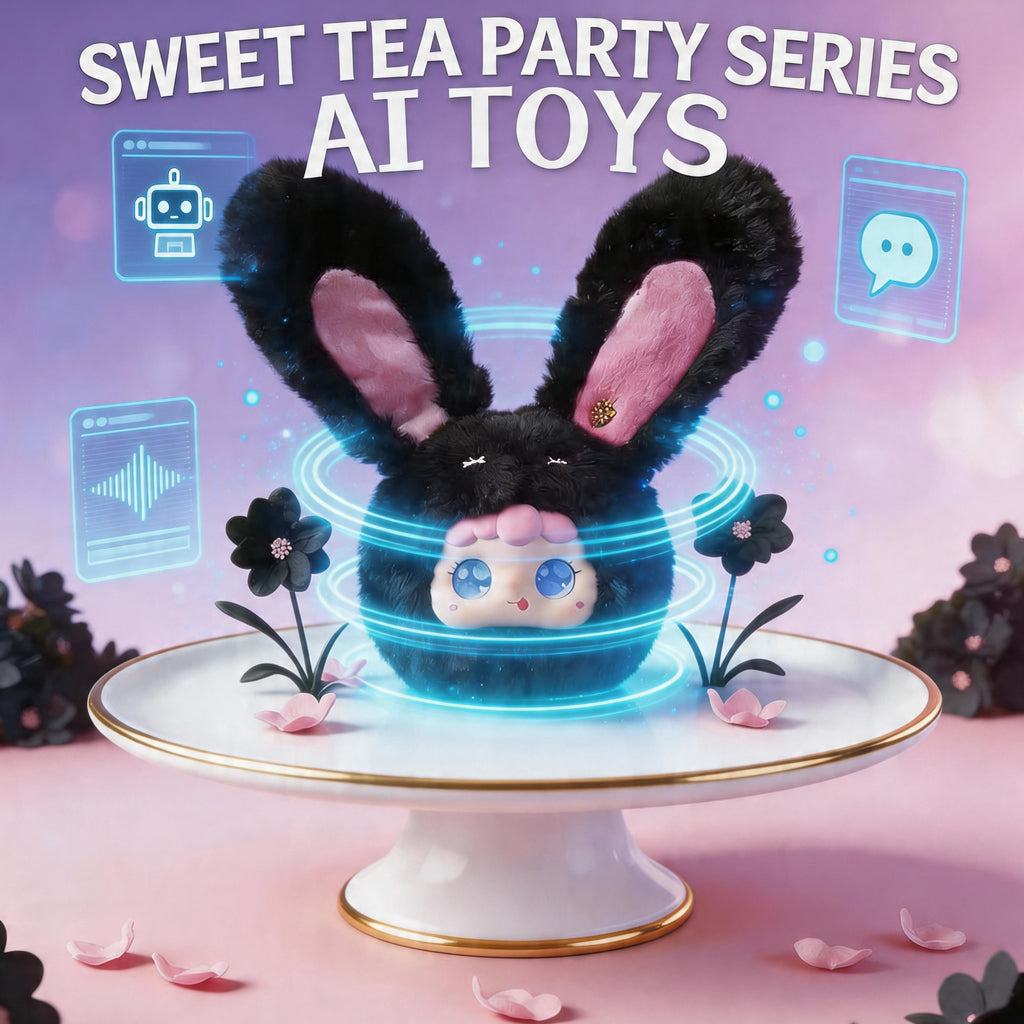 [SG Ready Stock] AI Smart Plush Toy | Interactive Voice Chat & Storyteller Companion for Kids | Strawberry Dark Choco Bunny